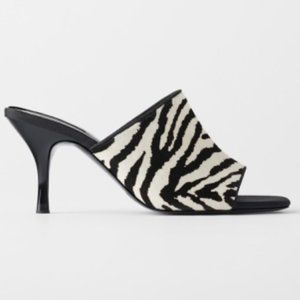 Zara animal print heels